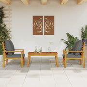 Loungeset 3-delig massief acaciahout
