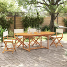 Tuinstoelen inklapbaar 4 stuks wit
