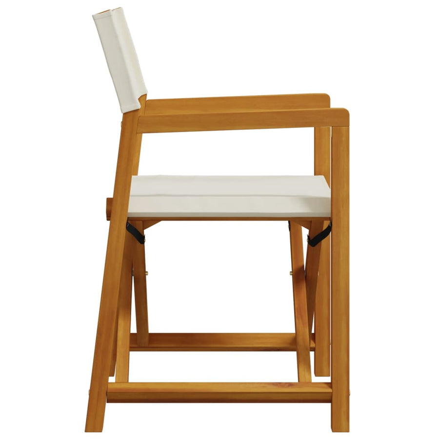 Tuinstoelen Inklapbaar Stof Wit 4