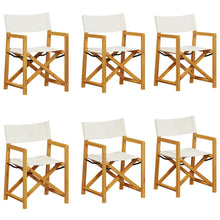 Tuinstoelen Inklapbaar Stof Wit 6