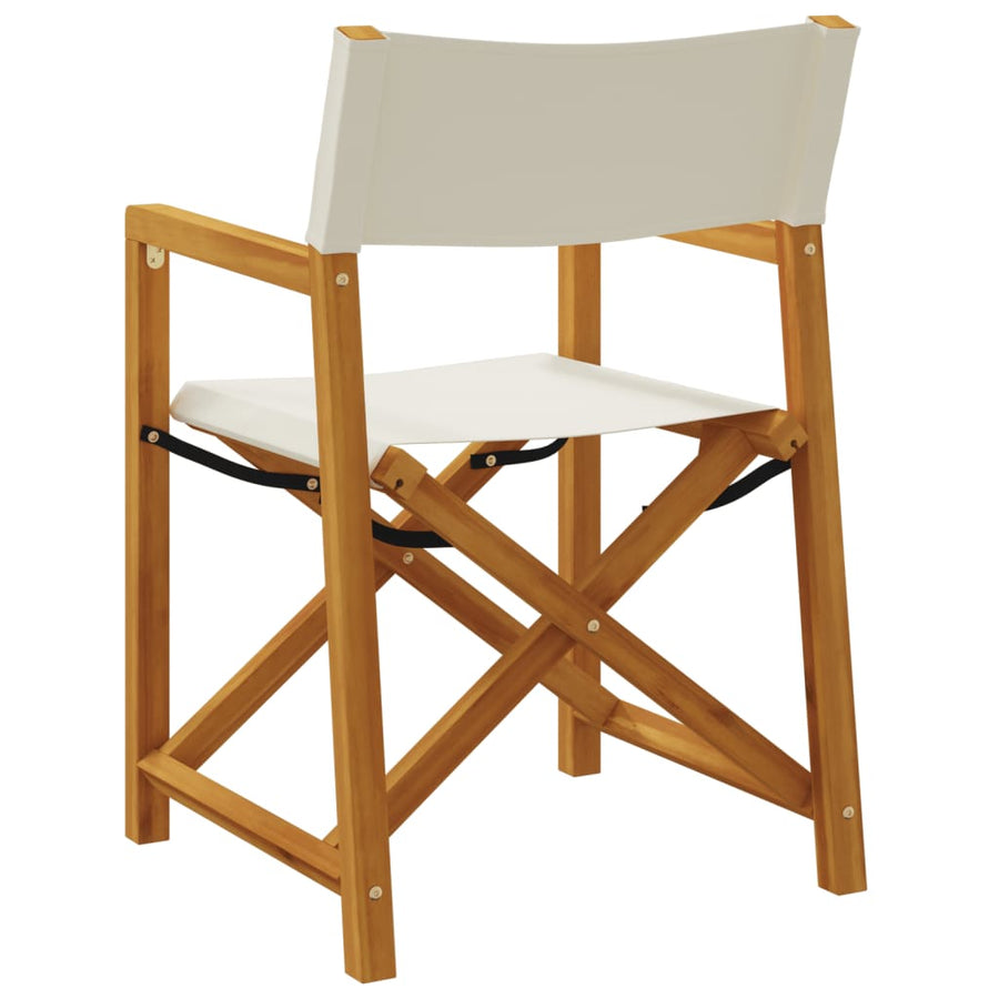 Tuinstoelen Inklapbaar Stof Wit 6