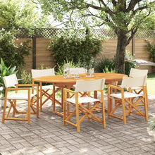 Tuinstoelen Inklapbaar Stof Wit 6