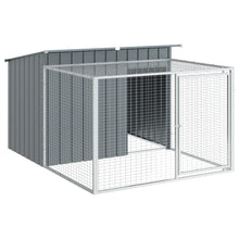 Hondenhok Met Ren 153X194X110 Cm Staal Antracietkleurig