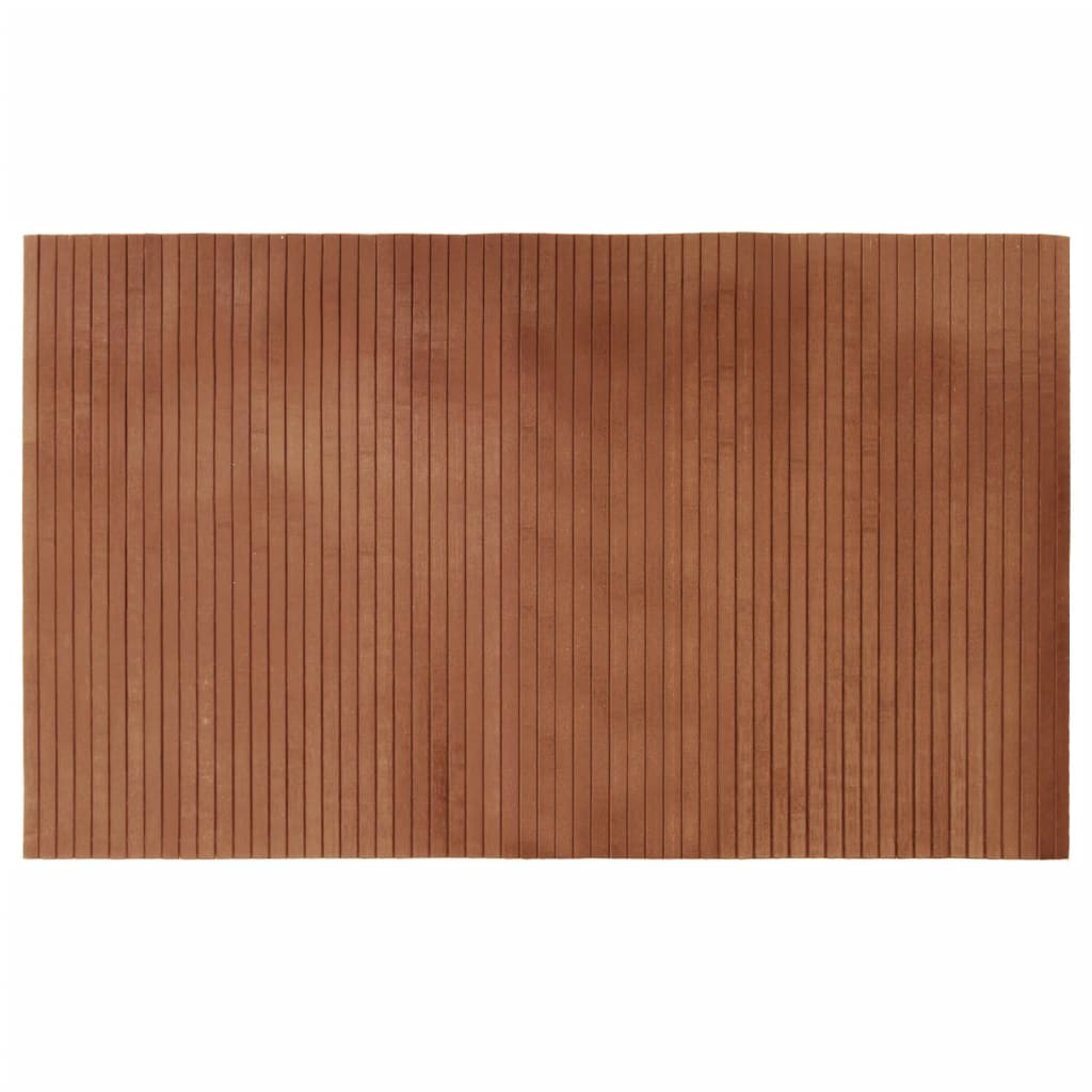 Vloerkleed rechthoekig 60x100 cm bamboe bruin