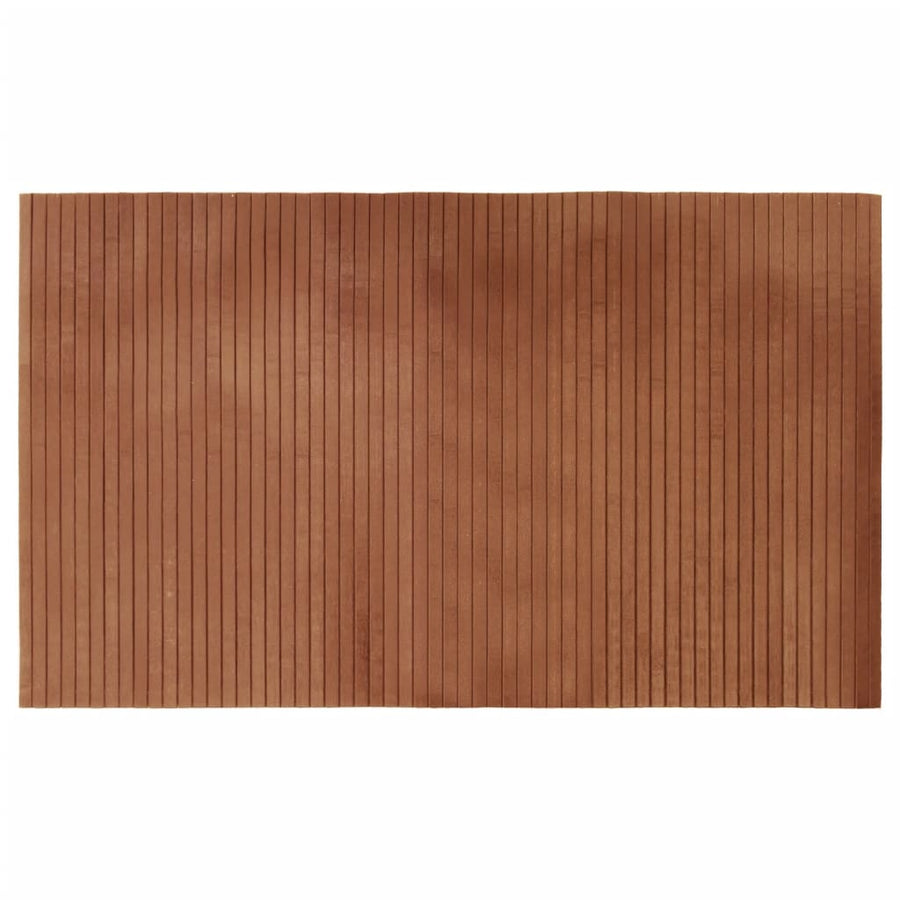 Vloerkleed rechthoekig 60x100 cm bamboe bruin