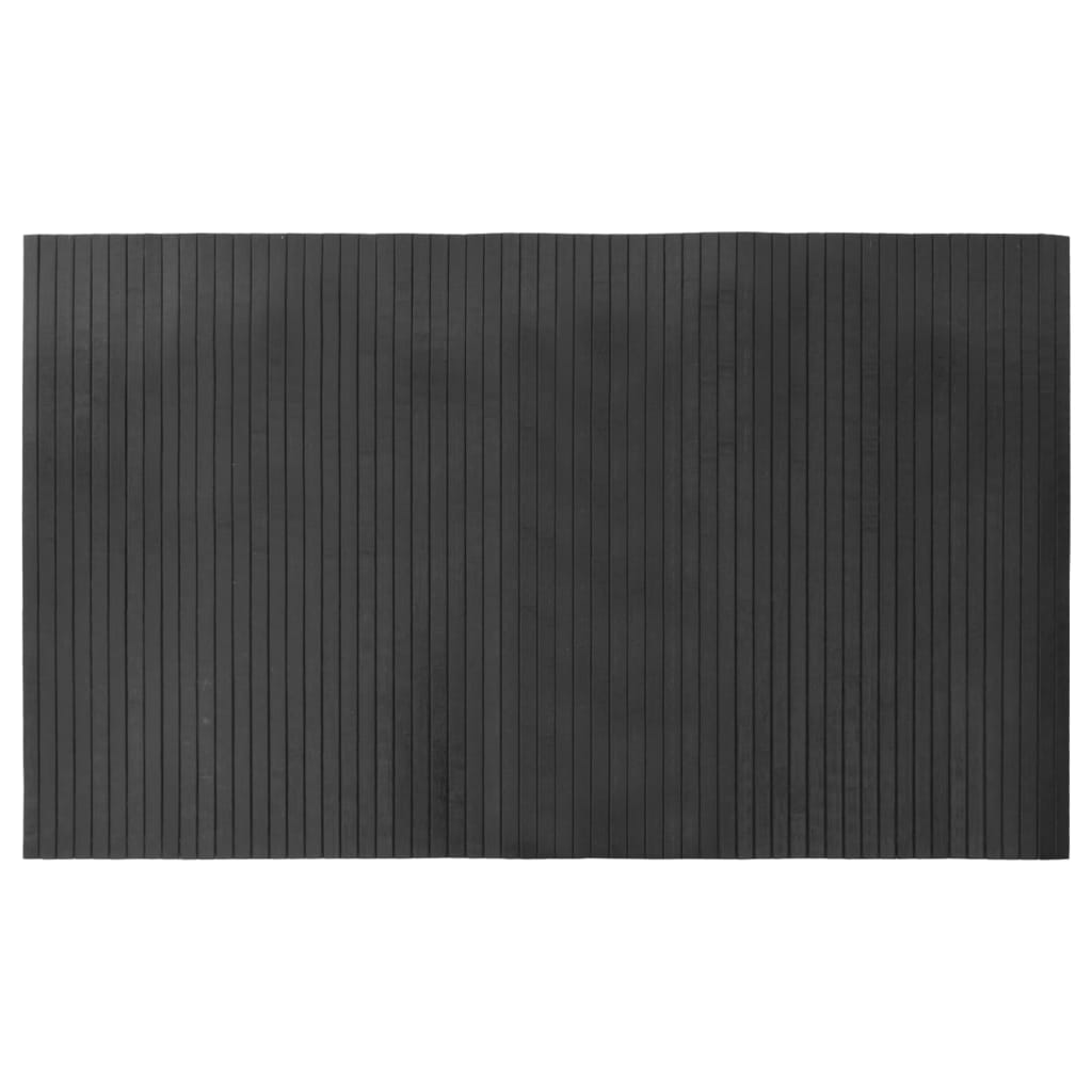 Vloerkleed rechthoekig 60x100 cm bamboe grijs