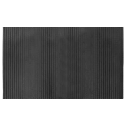 Vloerkleed rechthoekig 60x100 cm bamboe grijs
