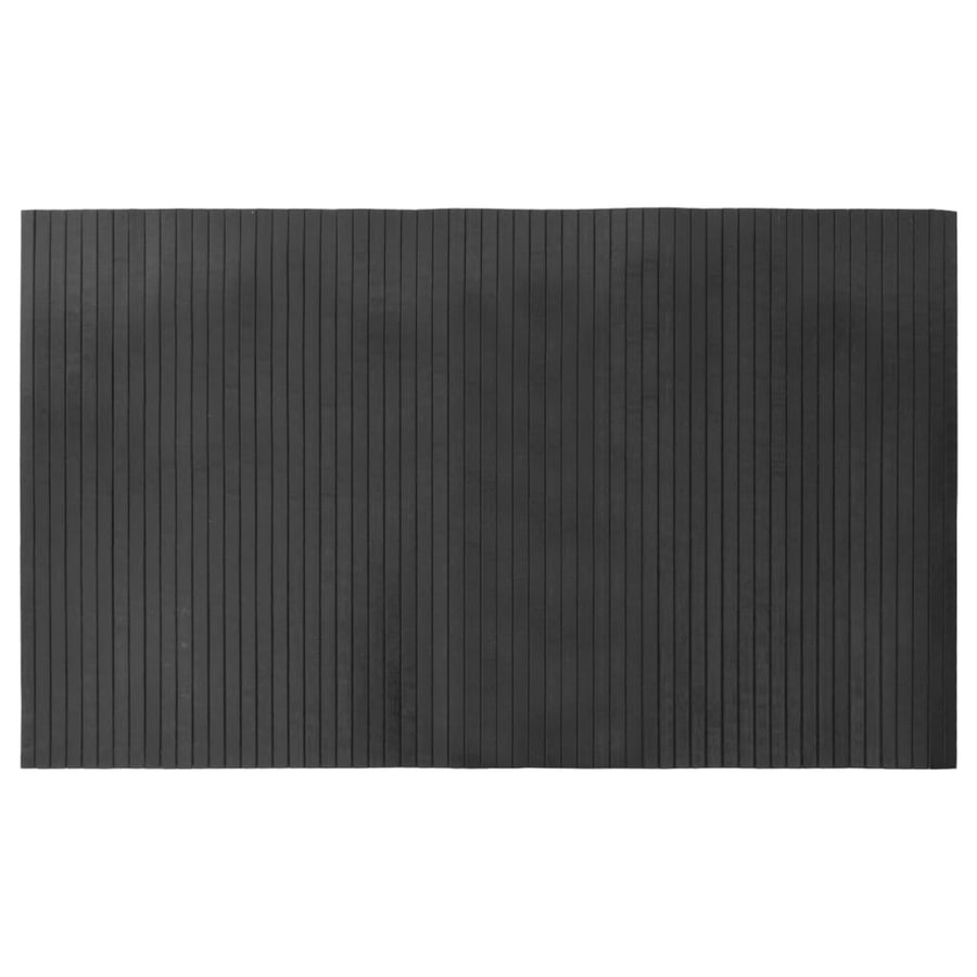 Vloerkleed rechthoekig 60x100 cm bamboe grijs