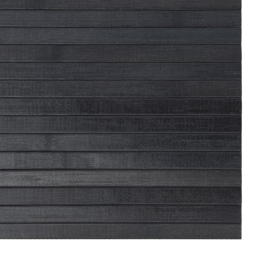 Vloerkleed rechthoekig 60x100 cm bamboe grijs