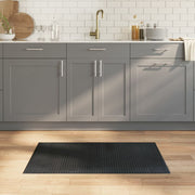 Vloerkleed 60x100 cm bamboe grijs