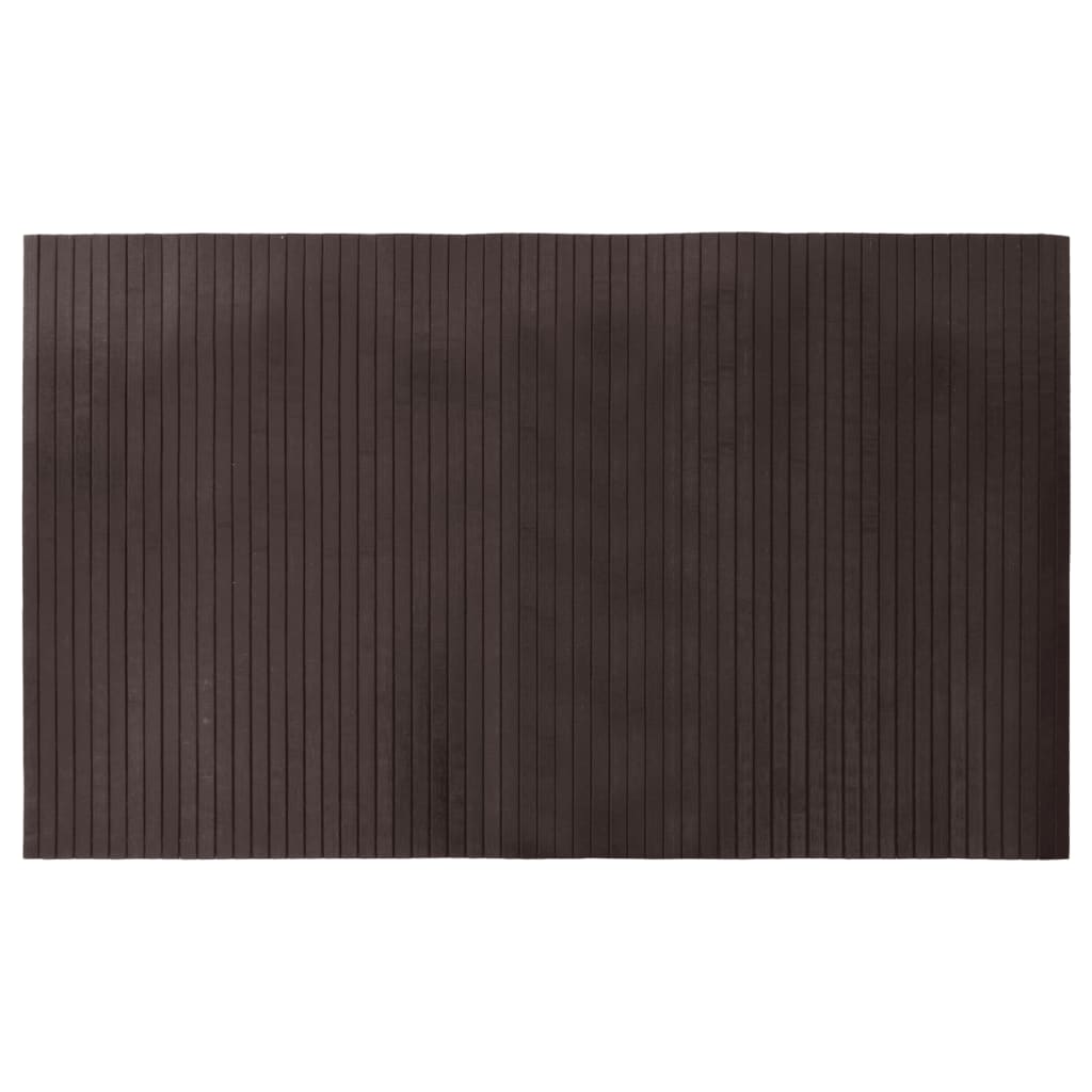 Vloerkleed rechthoekig 60x100 cm bamboe donkerbruin