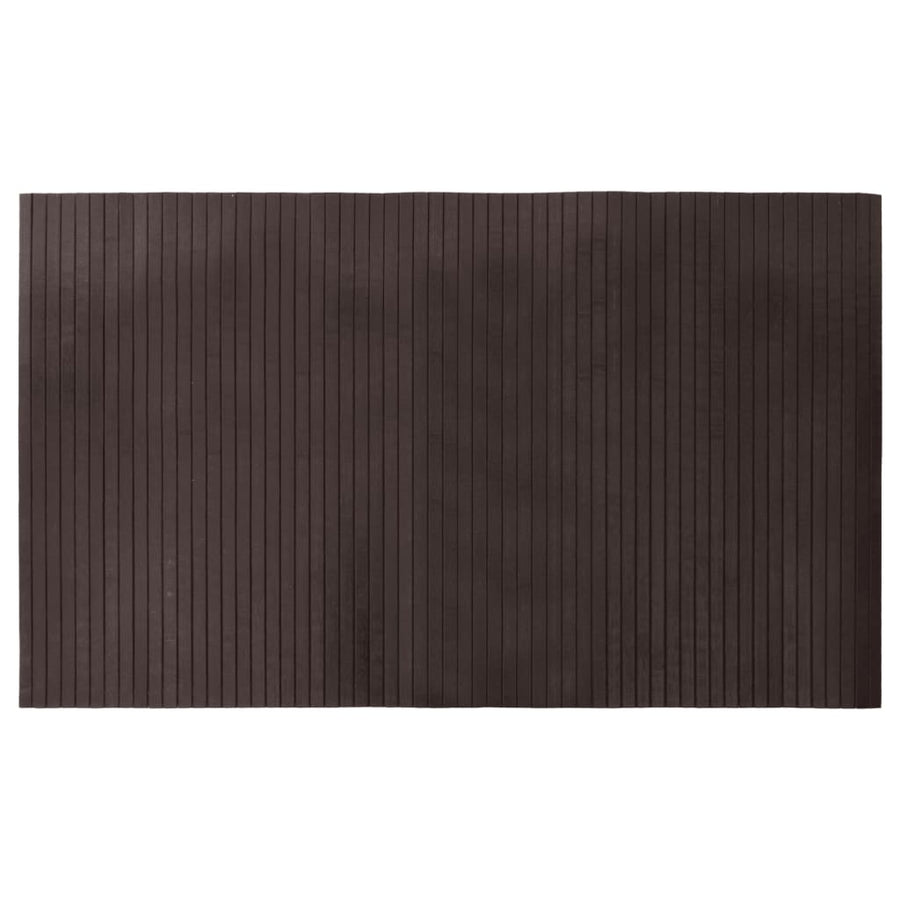 Vloerkleed rechthoekig 60x100 cm bamboe donkerbruin