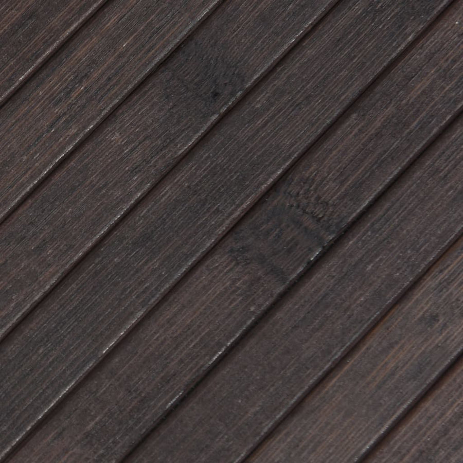 Vloerkleed rechthoekig 60x100 cm bamboe donkerbruin