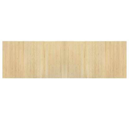 Vloerkleed rechthoekig 60x200 cm bamboe lichtnaturel
