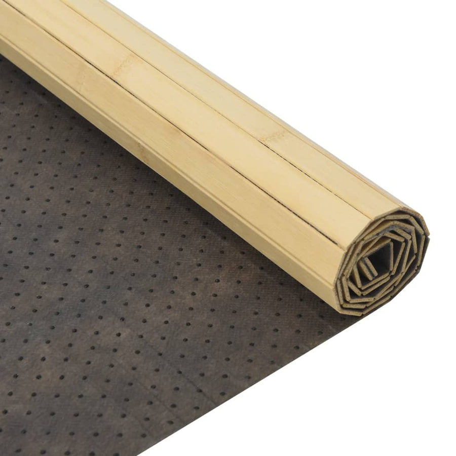 Vloerkleed rechthoekig 60x200 cm bamboe lichtnaturel