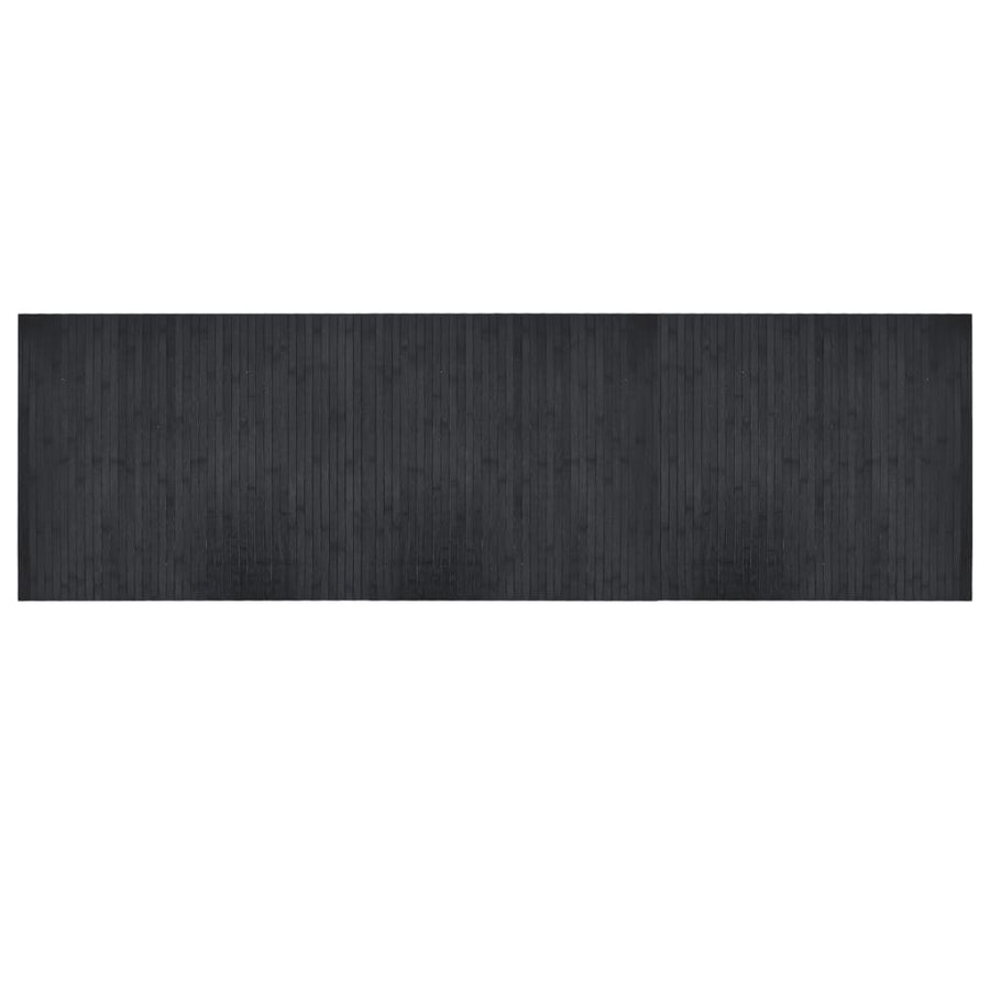 Vloerkleed rechthoekig 60x200 cm bamboe grijs