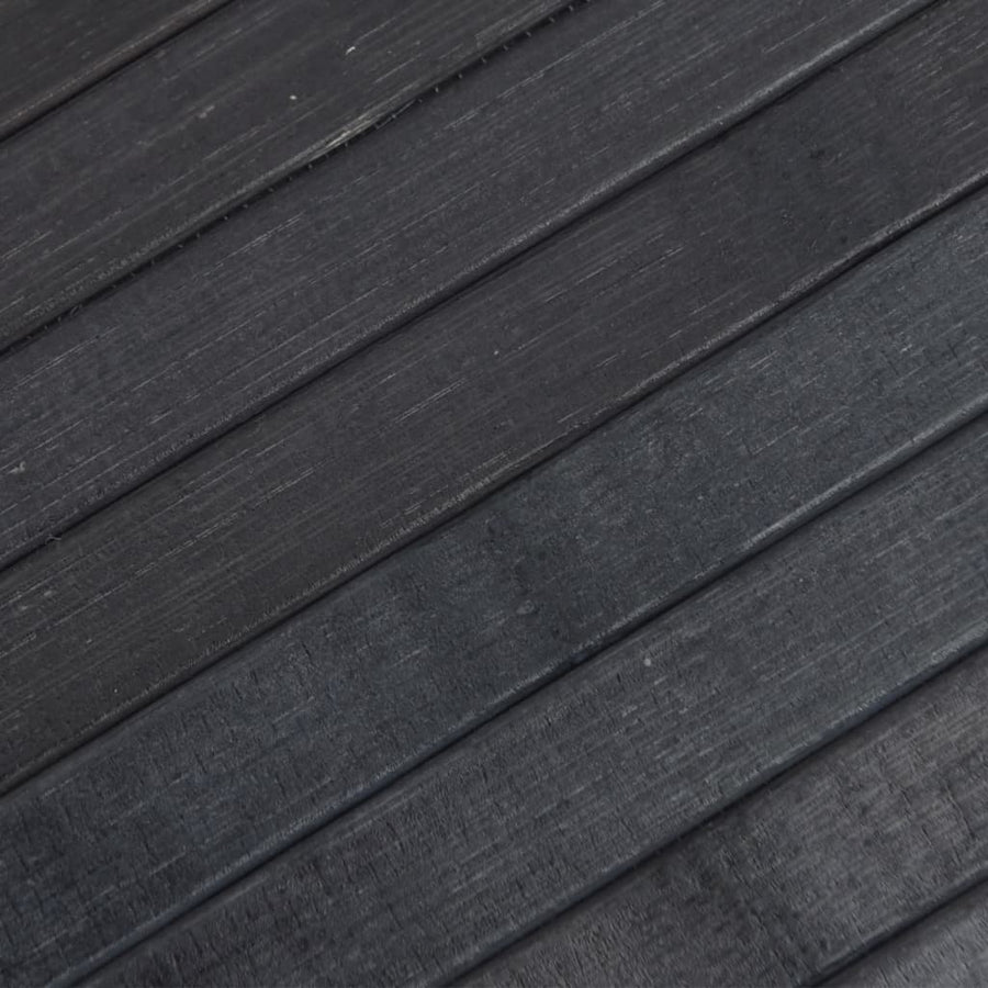 Vloerkleed rechthoekig 60x200 cm bamboe grijs