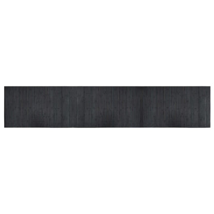 Vloerkleed rechthoekig 60x300 cm bamboe grijs