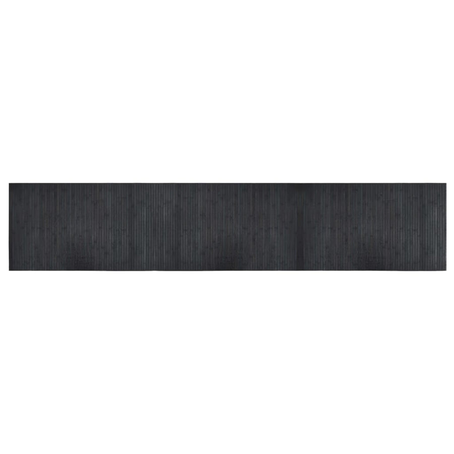Vloerkleed rechthoekig 60x300 cm bamboe grijs