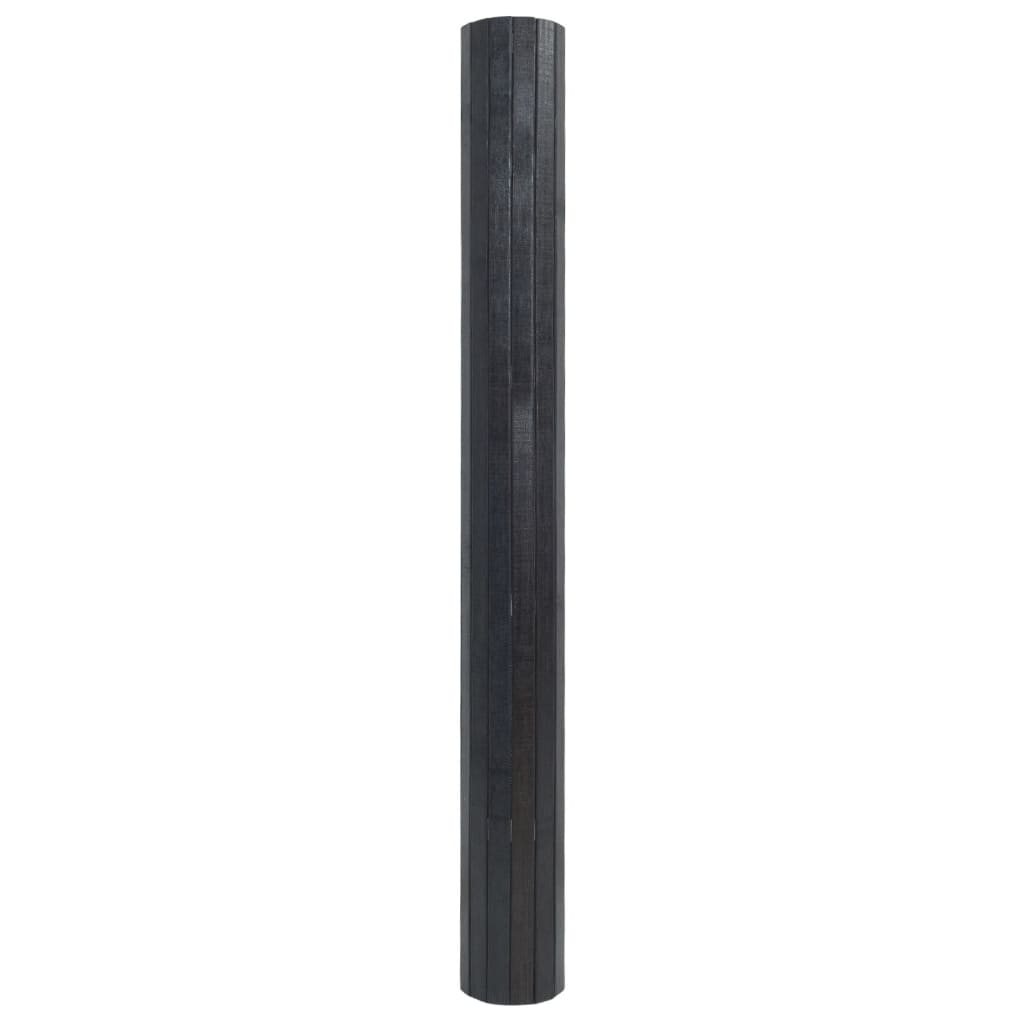 Vloerkleed rechthoekig 60x300 cm bamboe grijs