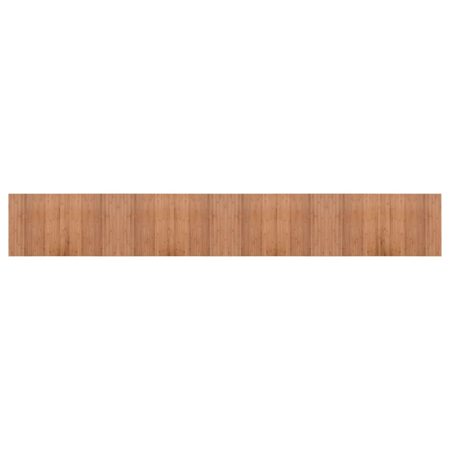 Vloerkleed rechthoekig 60x400 cm bamboe naturel