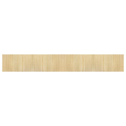Vloerkleed rechthoekig 60x400 cm bamboe lichtnaturel