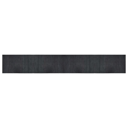 Vloerkleed rechthoekig 60x400 cm bamboe grijs