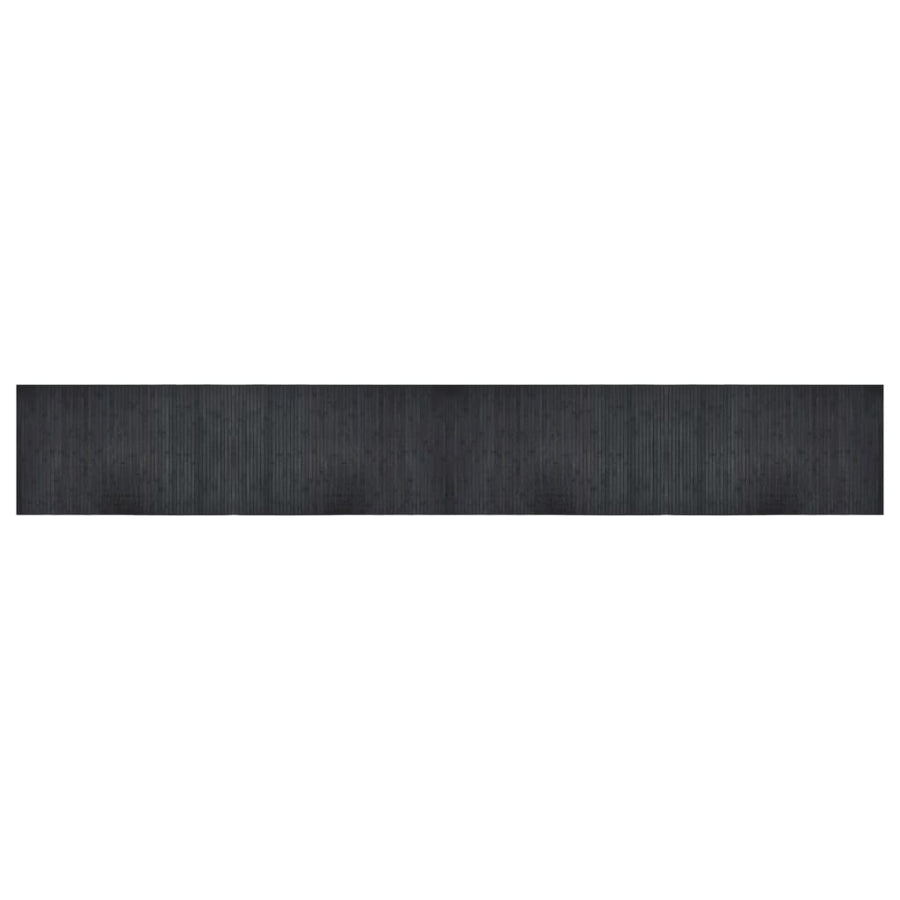 Vloerkleed rechthoekig 60x400 cm bamboe grijs