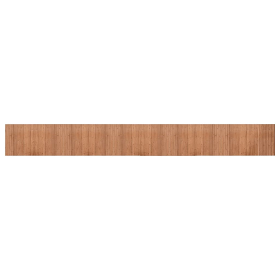 Vloerkleed rechthoekig 60x500 cm bamboe naturel