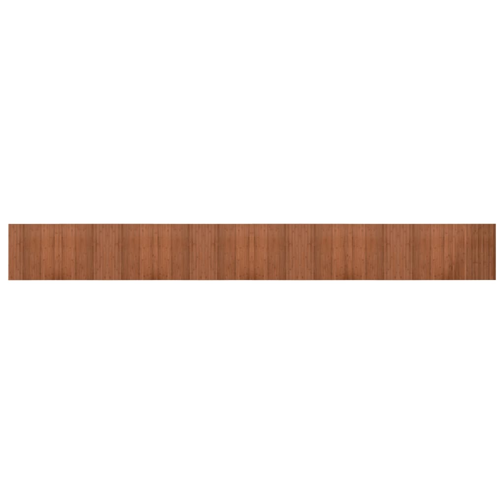 Vloerkleed rechthoekig 60x500 cm bamboe bruin