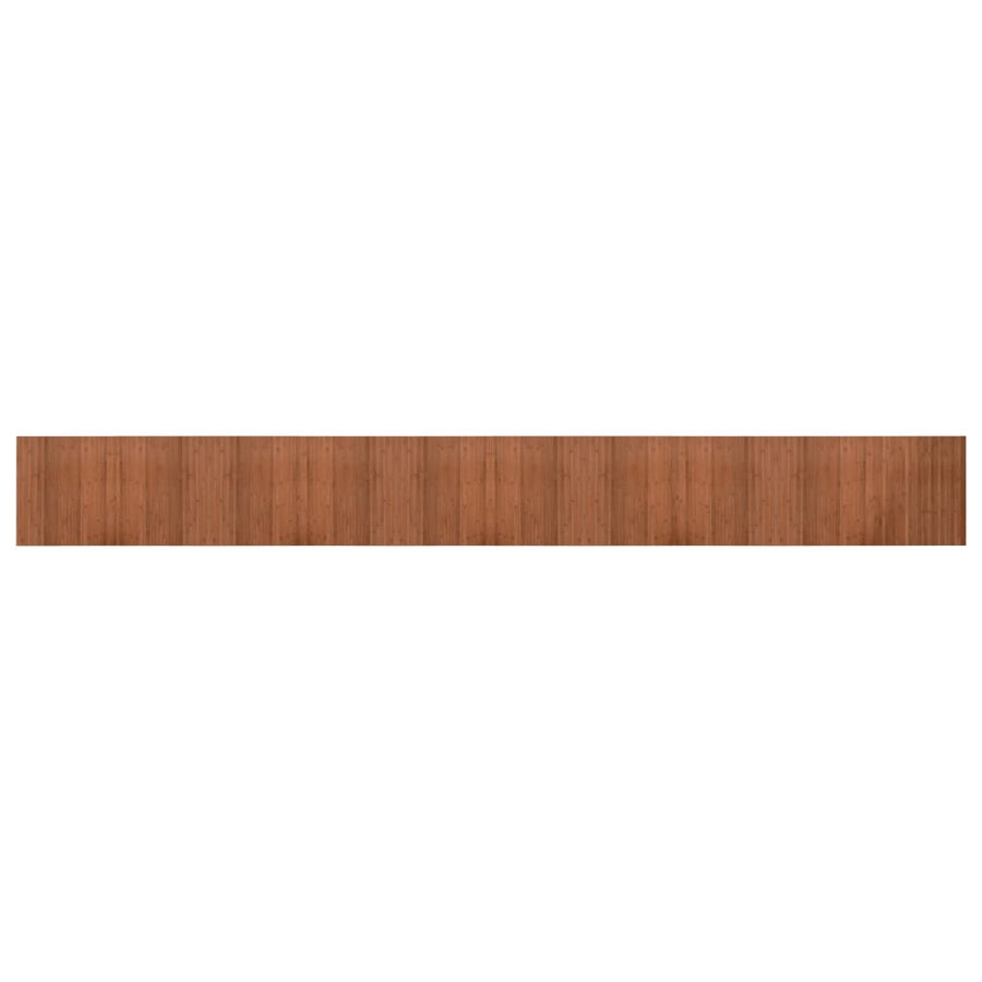 Vloerkleed rechthoekig 60x500 cm bamboe bruin