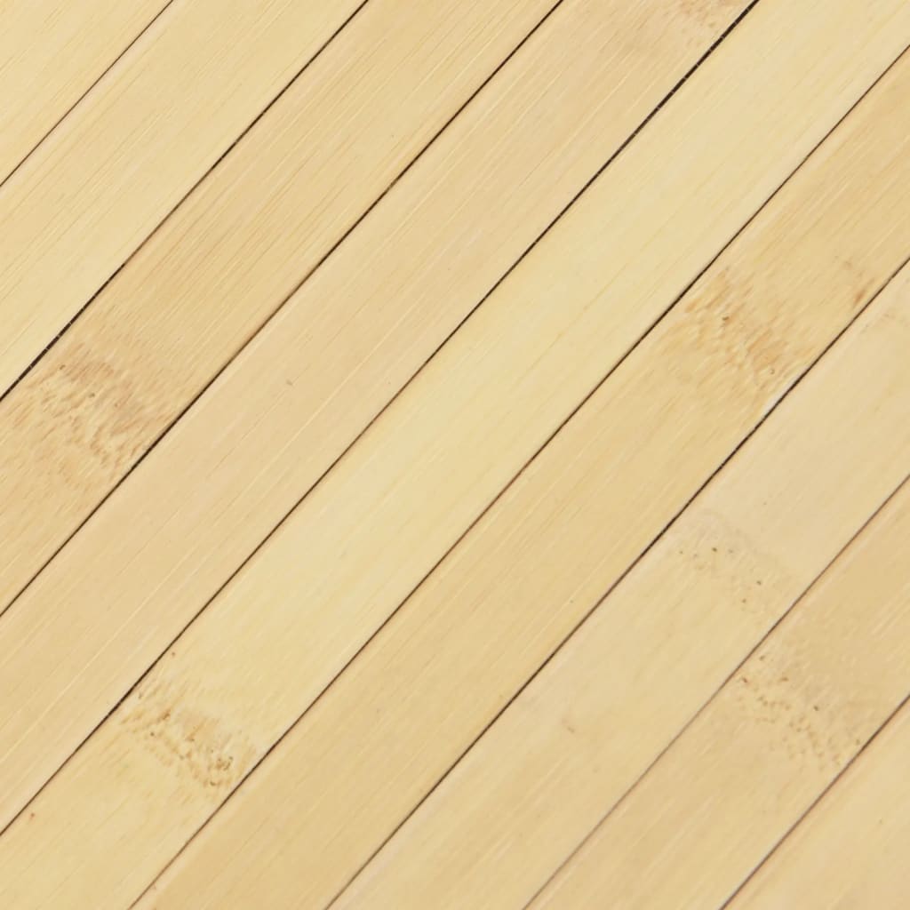 Vloerkleed rechthoekig 70x100 cm bamboe lichtnaturel