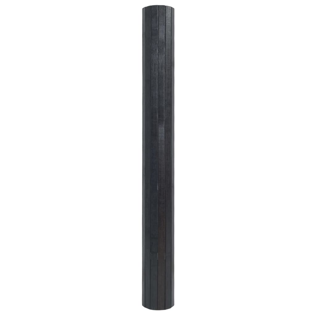 Vloerkleed rechthoekig 70x100 cm bamboe grijs