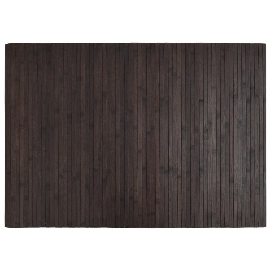 Vloerkleed rechthoekig 70x100 cm bamboe donkerbruin