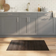 Vloerkleed 70x100 cm bamboe donkerbruin