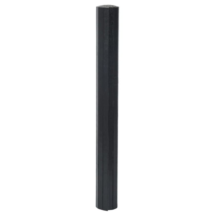 Vloerkleed rechthoekig 70x200 cm bamboe zwart