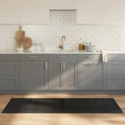 Vloerkleed bamboe 70x200 cm zwart