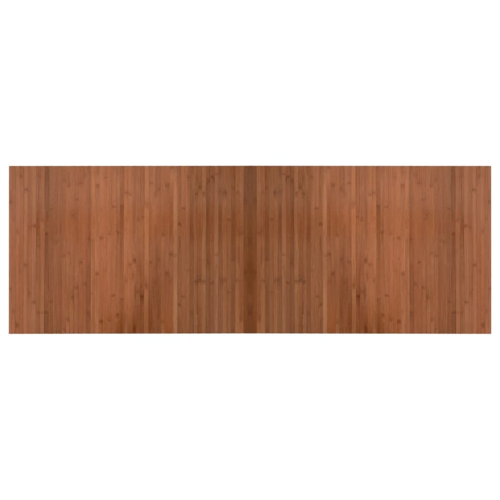 Vloerkleed rechthoekig 70x200 cm bamboe bruin