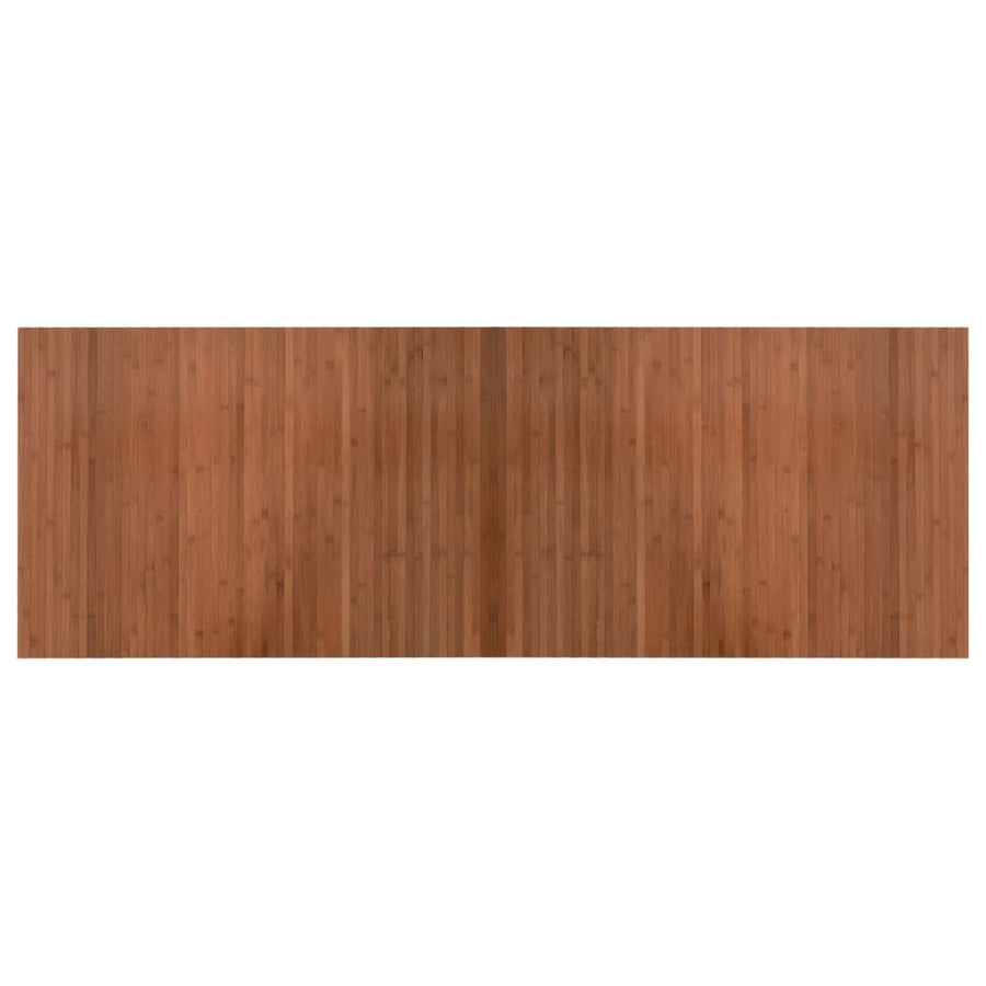 Vloerkleed rechthoekig 70x200 cm bamboe bruin