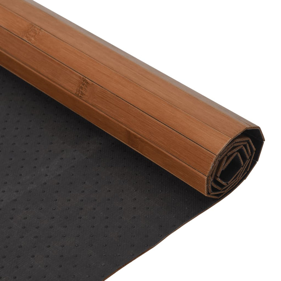 Vloerkleed rechthoekig 70x200 cm bamboe bruin