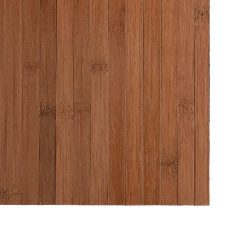 Vloerkleed rechthoekig 70x200 cm bamboe bruin