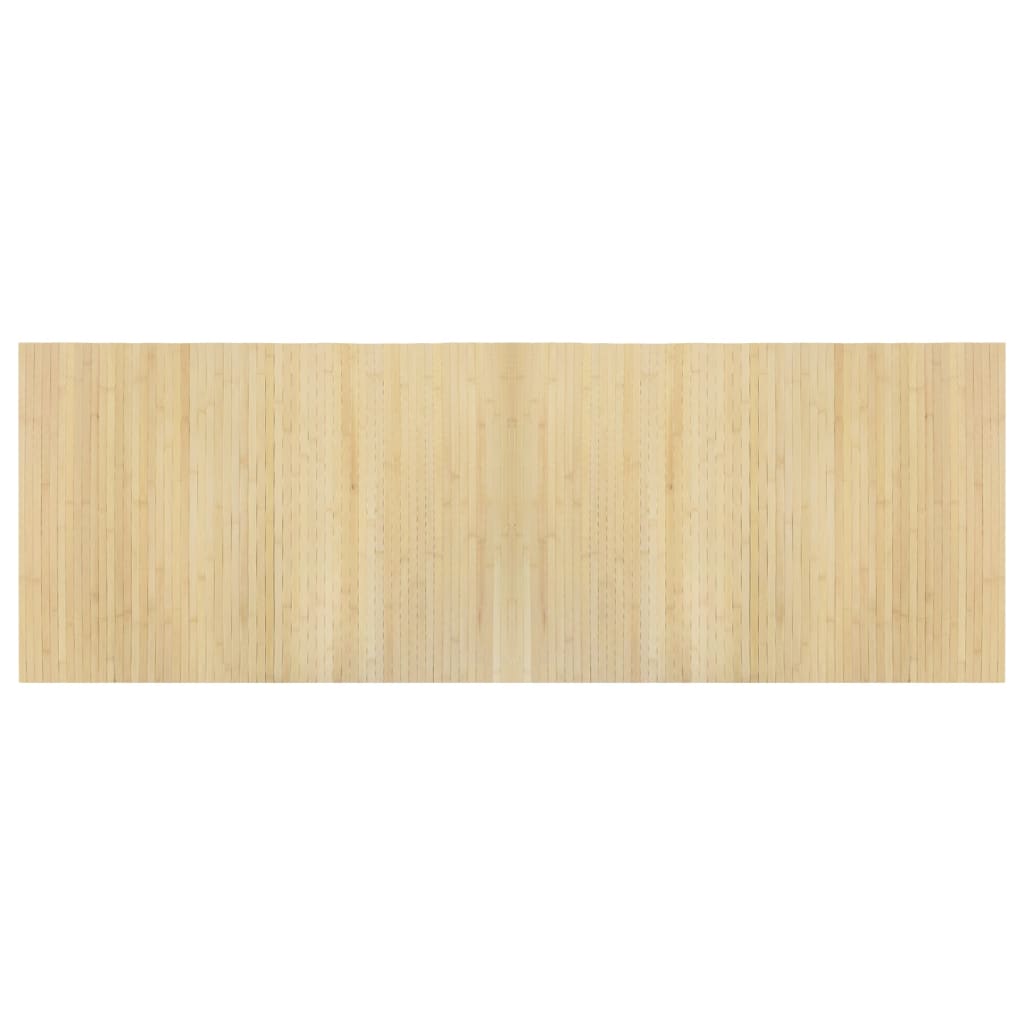 Vloerkleed rechthoekig 70x200 cm bamboe lichtnaturel