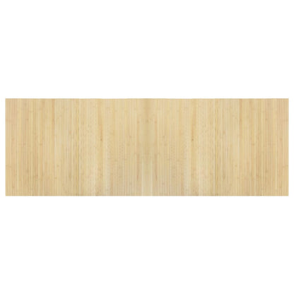 Vloerkleed rechthoekig 70x200 cm bamboe lichtnaturel