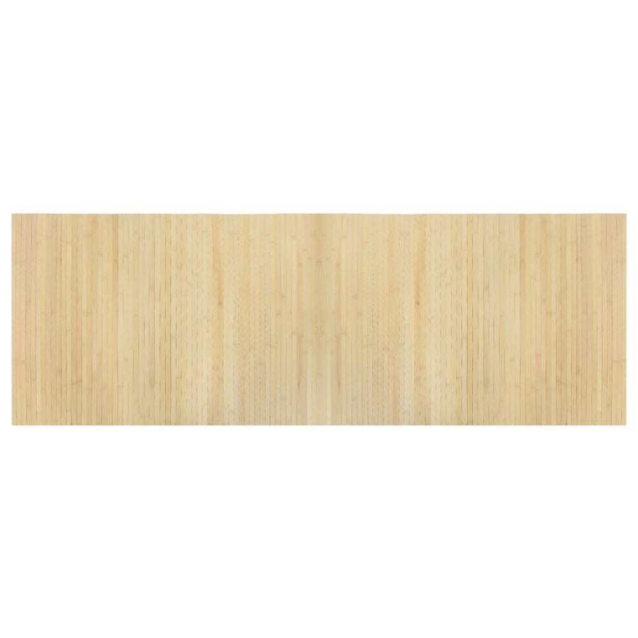 Vloerkleed rechthoekig 70x200 cm bamboe lichtnaturel
