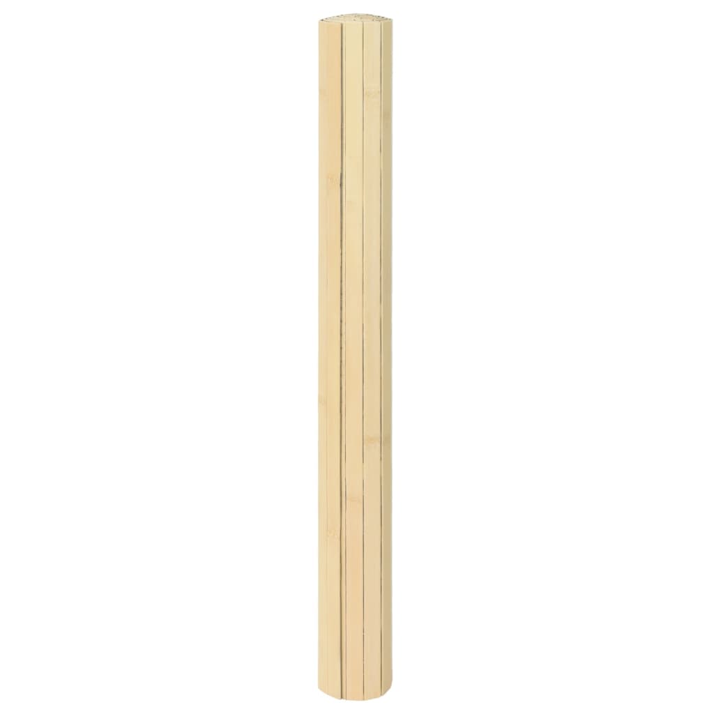 Vloerkleed rechthoekig 70x200 cm bamboe lichtnaturel