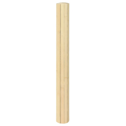 Vloerkleed rechthoekig 70x200 cm bamboe lichtnaturel
