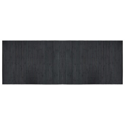Vloerkleed rechthoekig 70x200 cm bamboe grijs
