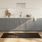 Vloerkleed bamboe 70x200 cm donkerbruin