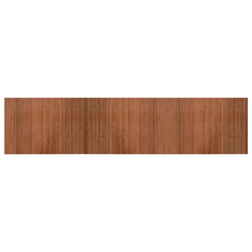 Vloerkleed rechthoekig 70x300 cm bamboe bruin