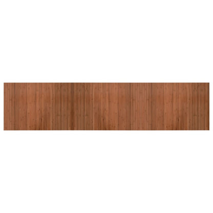 Vloerkleed rechthoekig 70x300 cm bamboe bruin